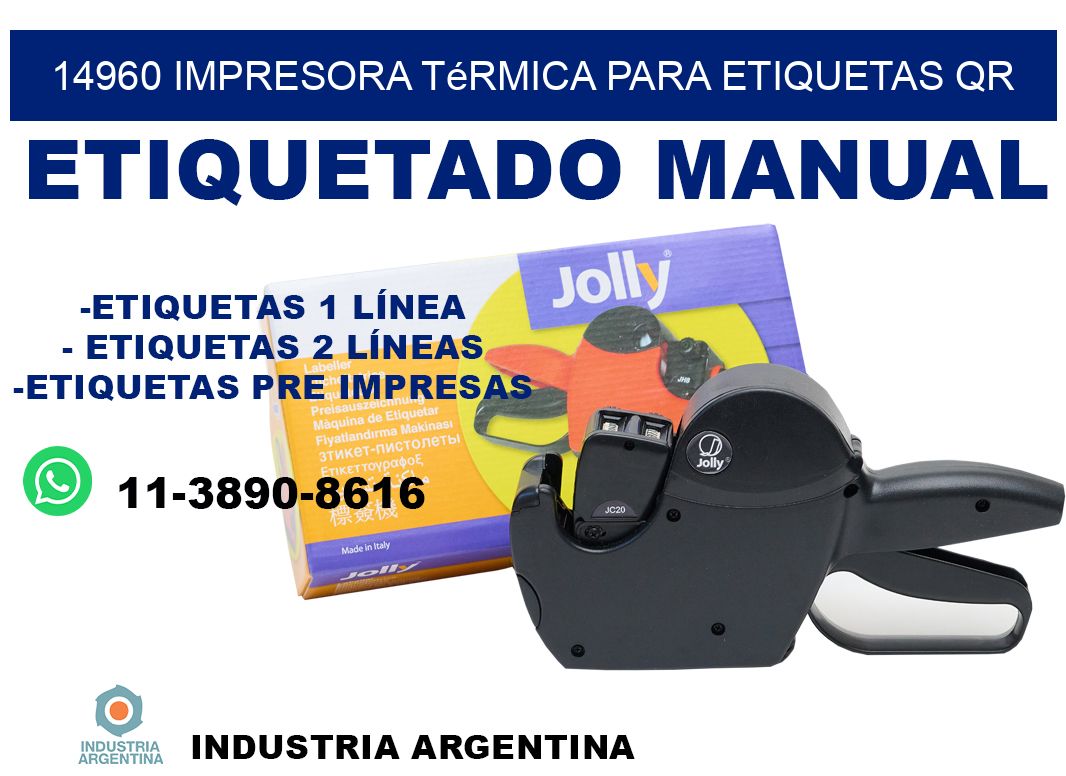 14960 impresora térmica para etiquetas QR