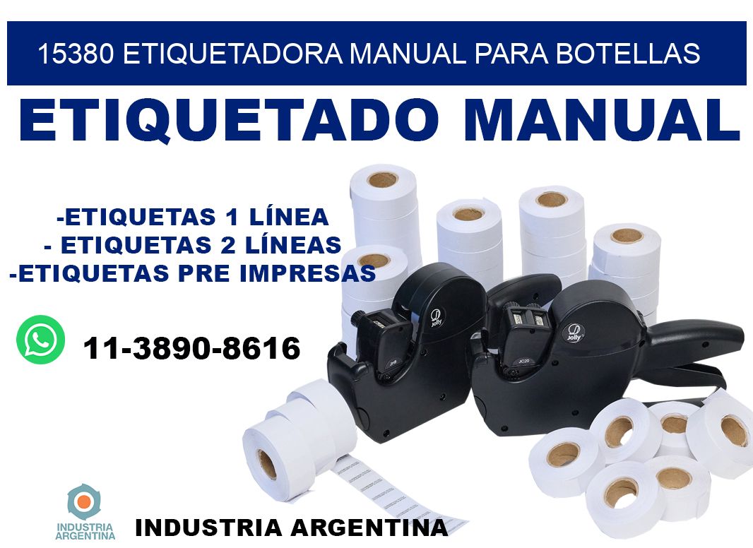 15380 etiquetadora manual para botellas