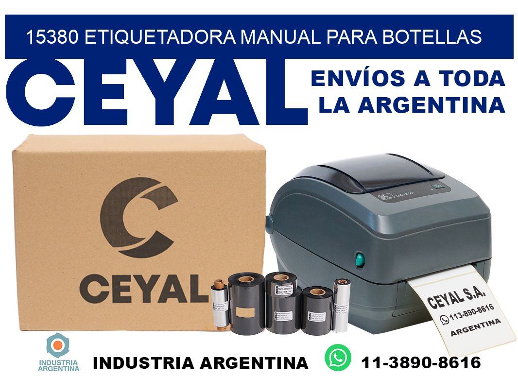 15380 etiquetadora manual para botellas