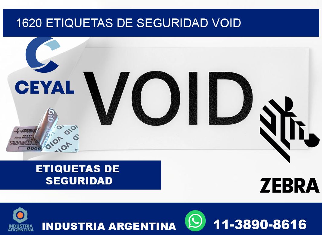 1620 etiquetas de seguridad void