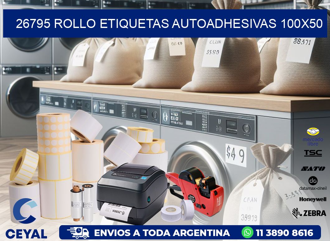 26795 Rollo Etiquetas autoadhesivas 100x50
