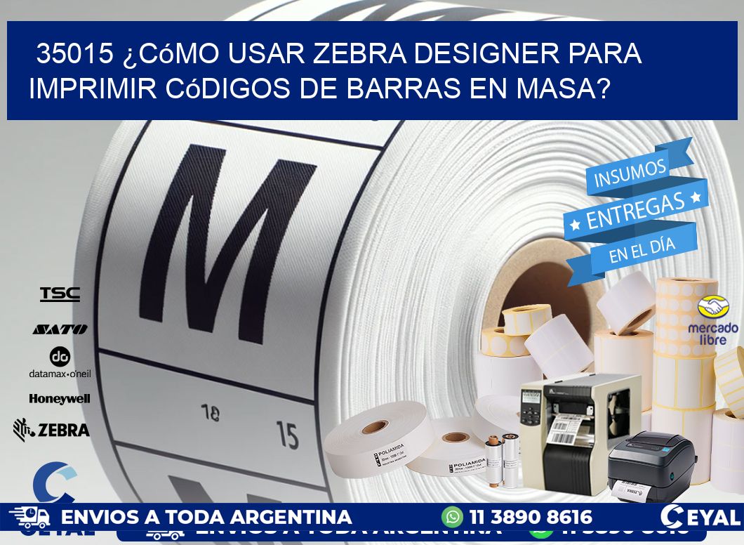 35015 ¿Cómo usar Zebra Designer para imprimir códigos de barras en masa?
