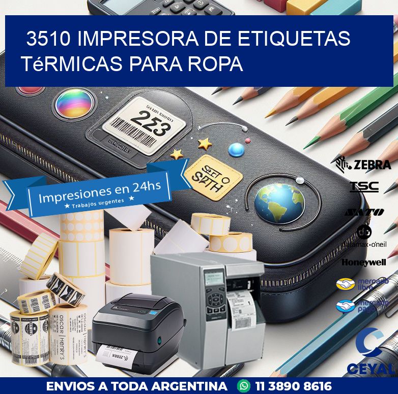 3510 impresora de etiquetas térmicas para ropa