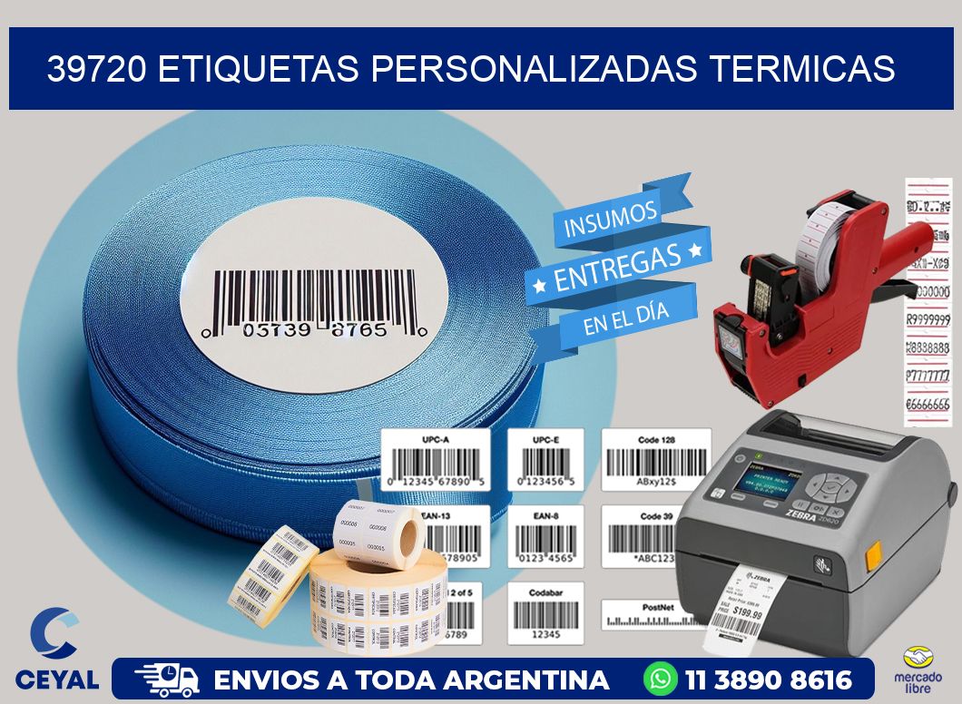39720 Etiquetas personalizadas termicas
