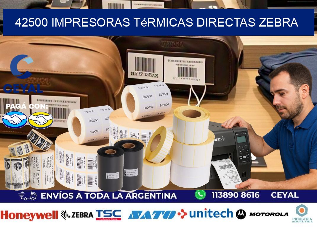 42500 impresoras térmicas directas zebra