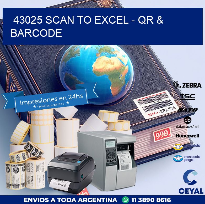 43025 Scan to Excel - QR & Barcode
