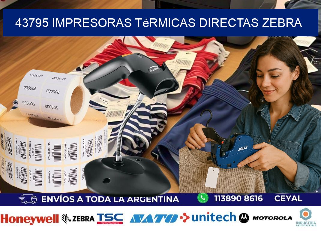43795 impresoras térmicas directas zebra