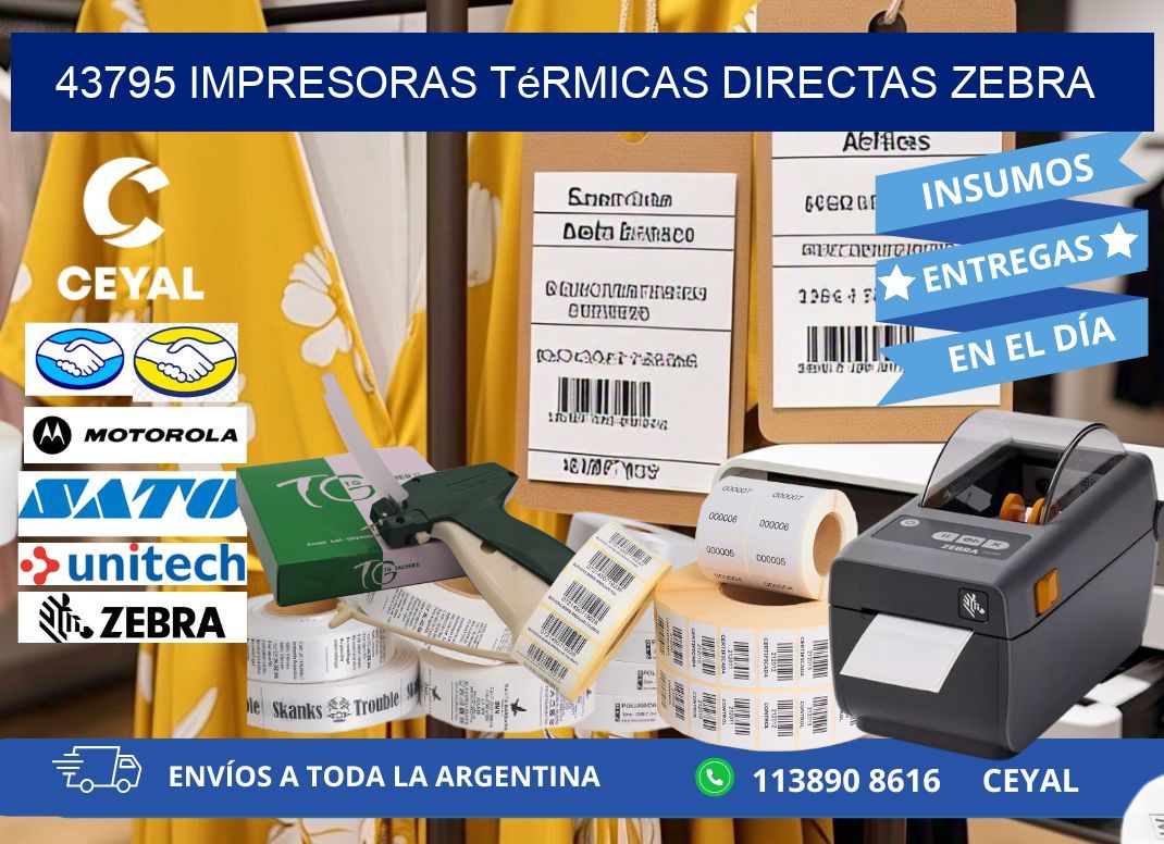 43795 impresoras térmicas directas zebra