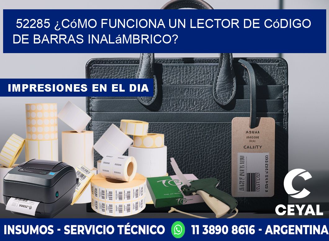 52285 ¿Cómo funciona un lector de código de barras inalámbrico?