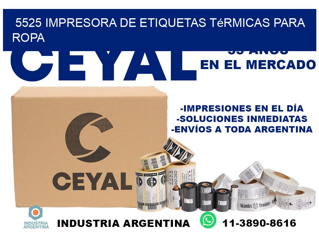 5525 impresora de etiquetas térmicas para ropa