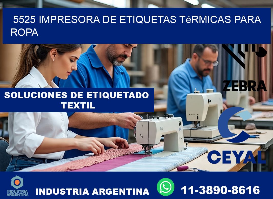 5525 impresora de etiquetas térmicas para ropa