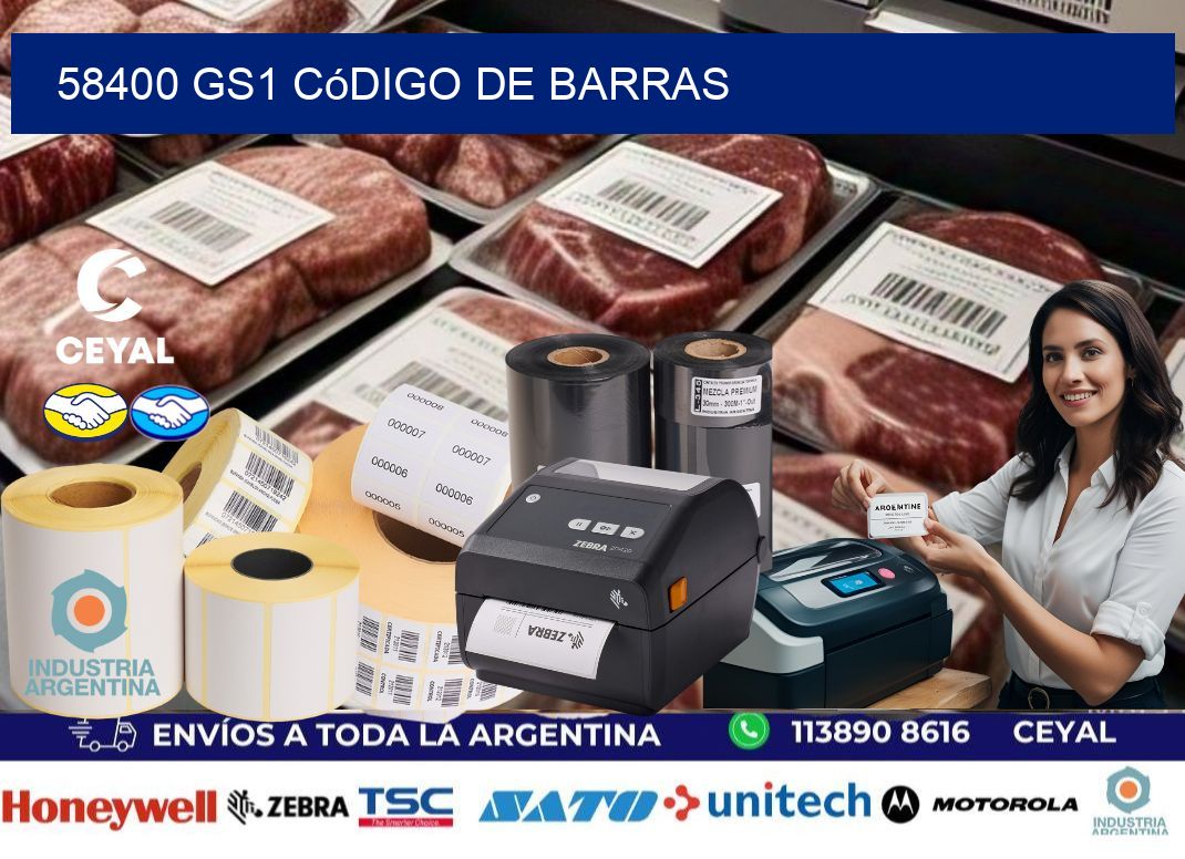 58400 GS1 código de barras