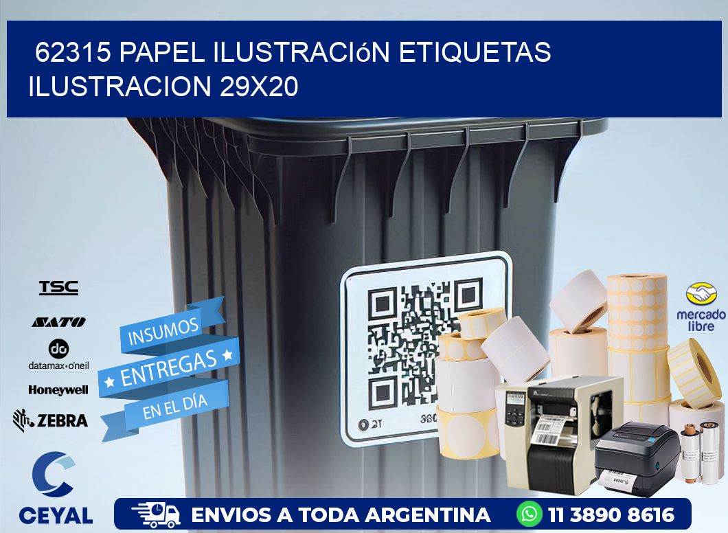 62315 papel ilustración Etiquetas Ilustracion 29x20