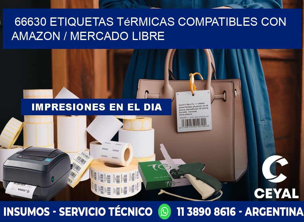 66630 etiquetas térmicas compatibles con Amazon / Mercado Libre