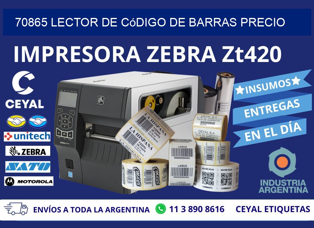70865 Lector de código de barras precio
