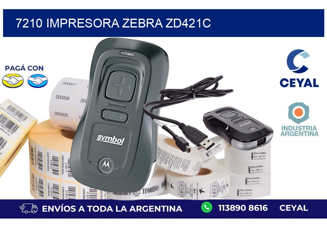 7210 Impresora Zebra zd421c