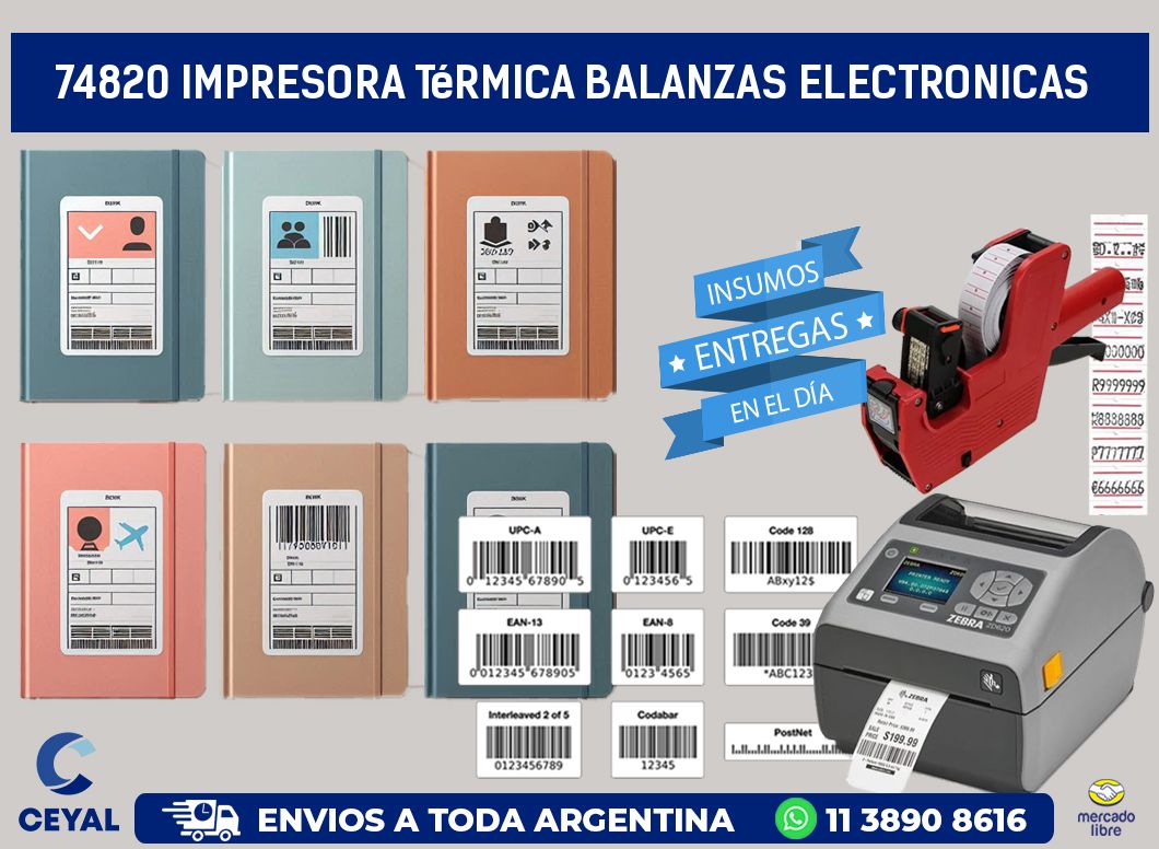 74820 impresora térmica balanzas electronicas
