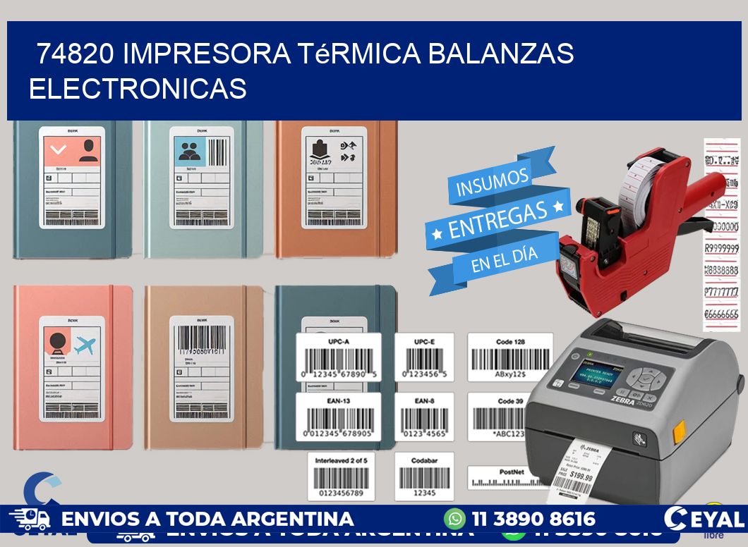 74820 impresora térmica balanzas electronicas