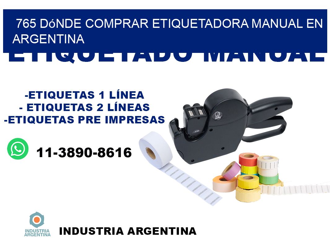 765 dónde comprar etiquetadora manual en argentina