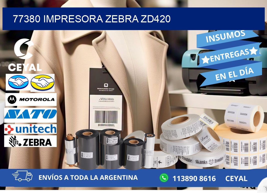77380 Impresora Zebra ZD420