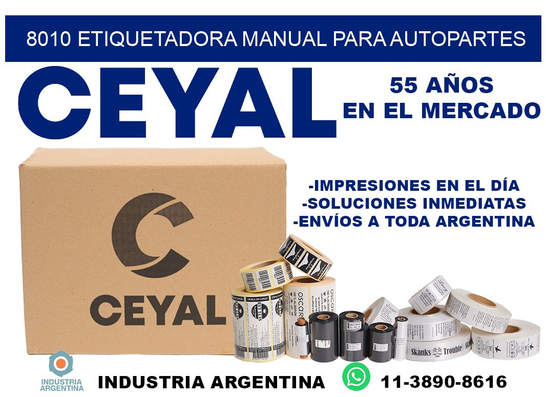 8010 etiquetadora manual para autopartes