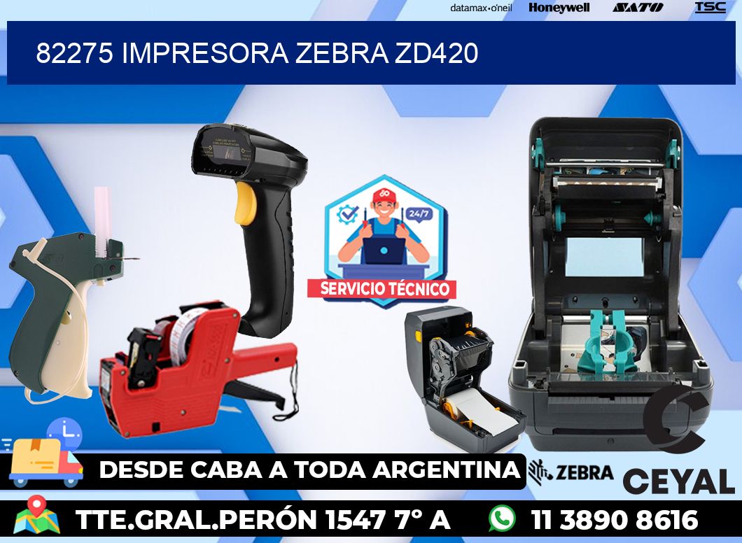 82275 Impresora Zebra ZD420