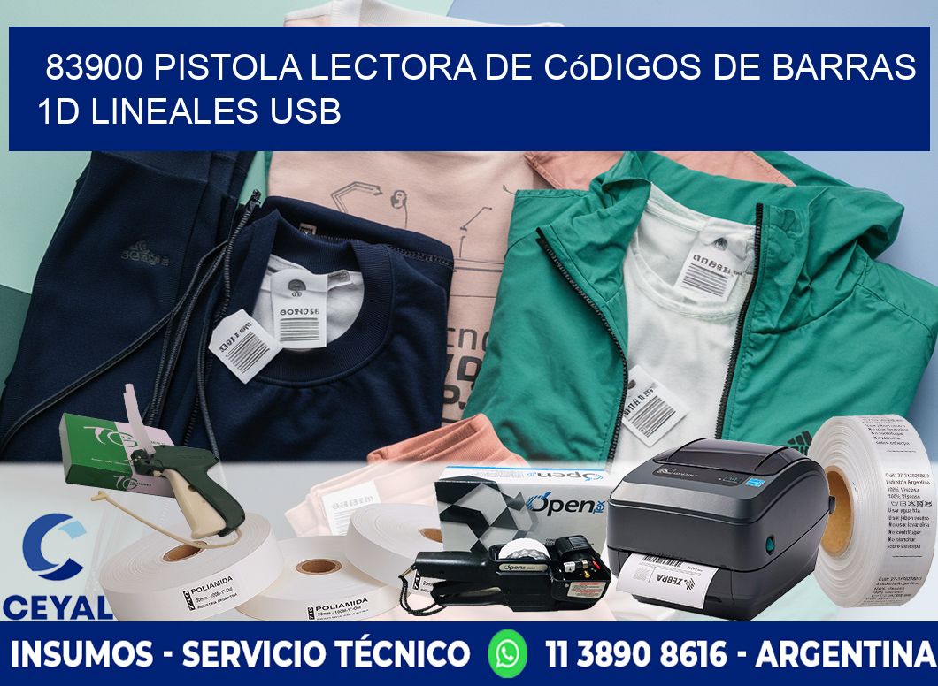 83900 Pistola Lectora De Códigos De Barras 1d Lineales Usb