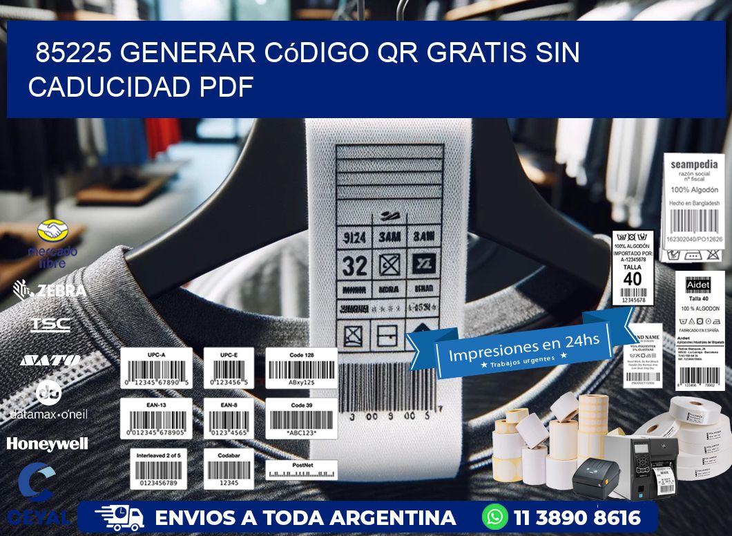 85225 Generar código QR gratis sin caducidad PDF