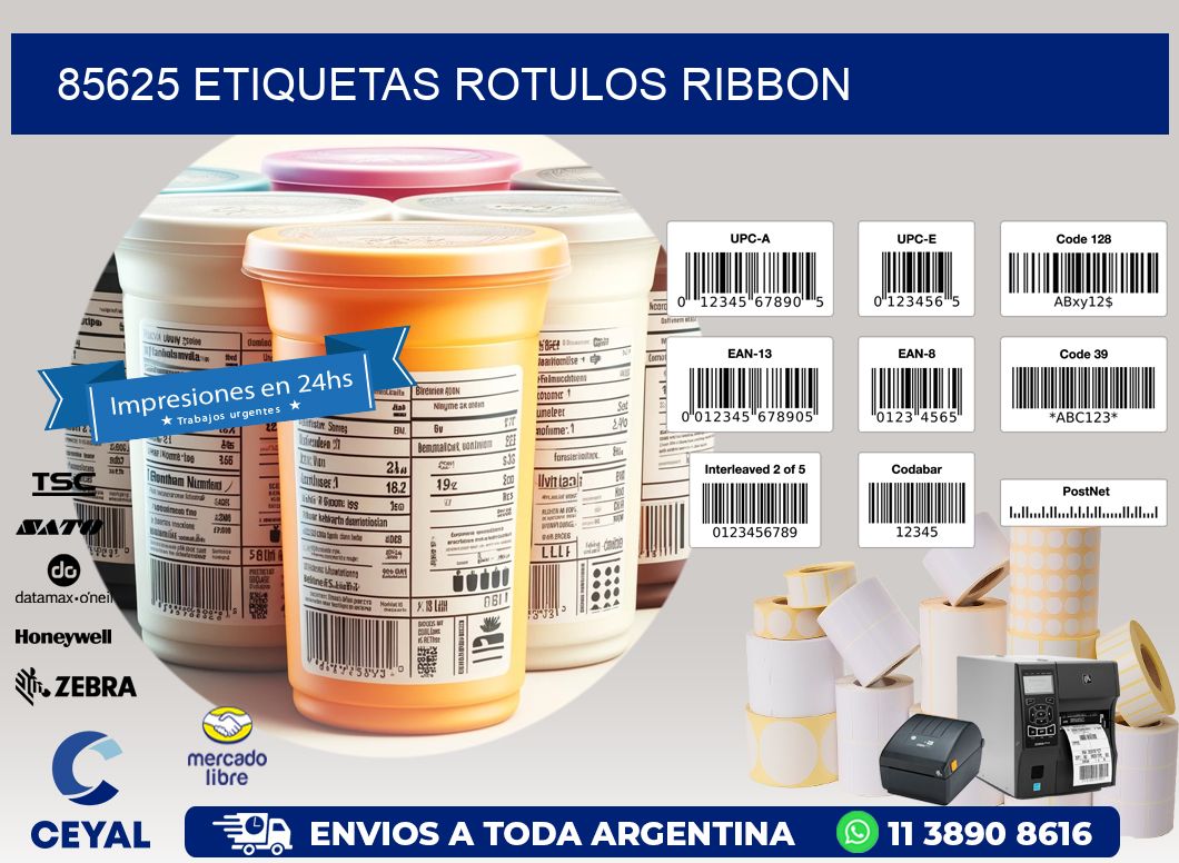 85625 Etiquetas rotulos ribbon