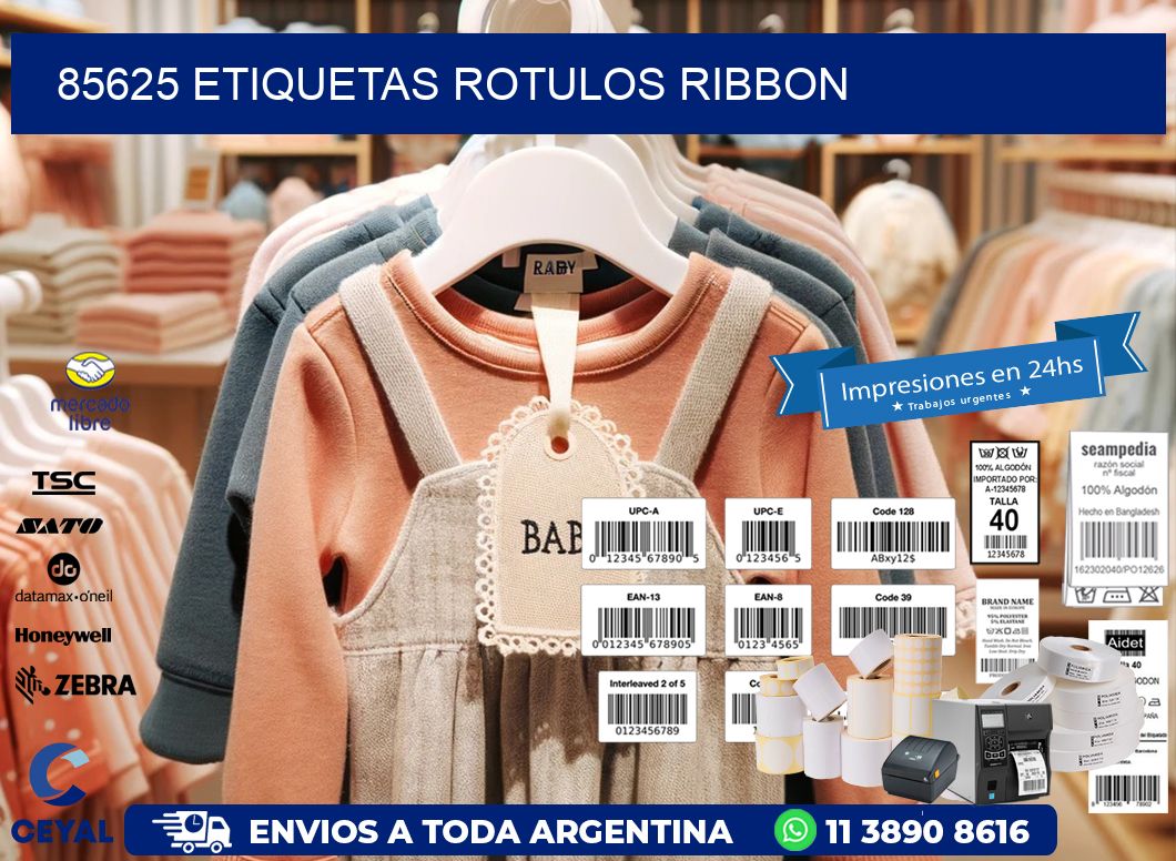 85625 Etiquetas rotulos ribbon