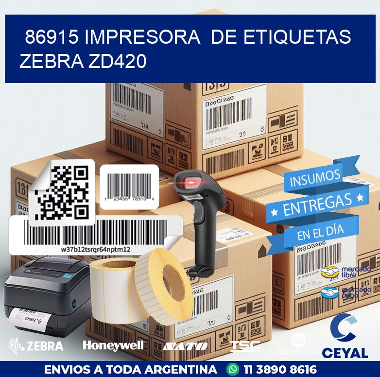 86915 impresora de etiquetas Zebra ZD420