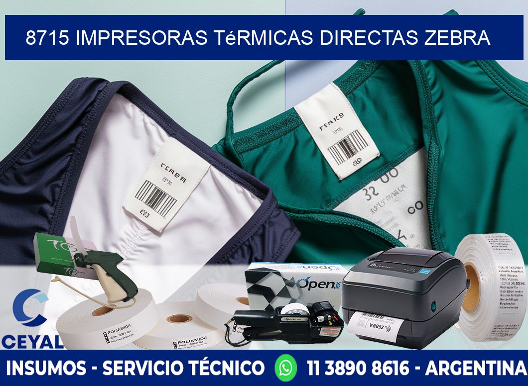 8715 impresoras térmicas directas zebra