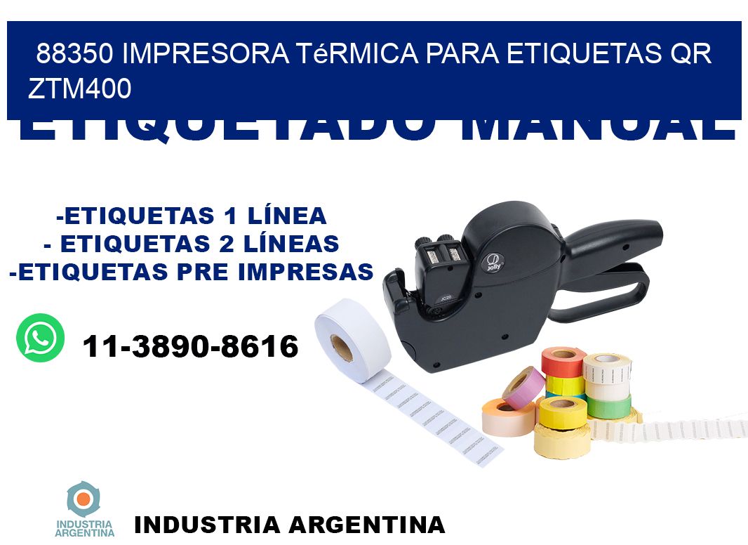 88350 impresora térmica para etiquetas QR ZTM400