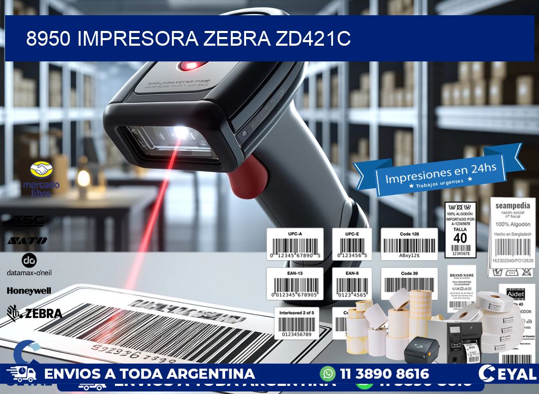 8950 Impresora Zebra zd421c