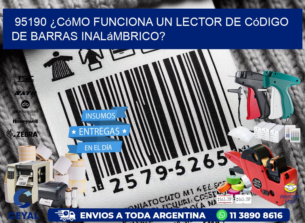 95190 ¿Cómo funciona un lector de código de barras inalámbrico?