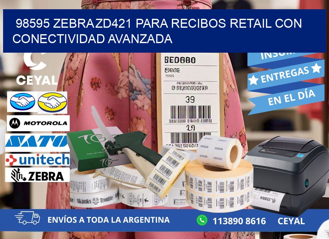 98595 Zebra ZD421 para recibos retail con conectividad avanzada