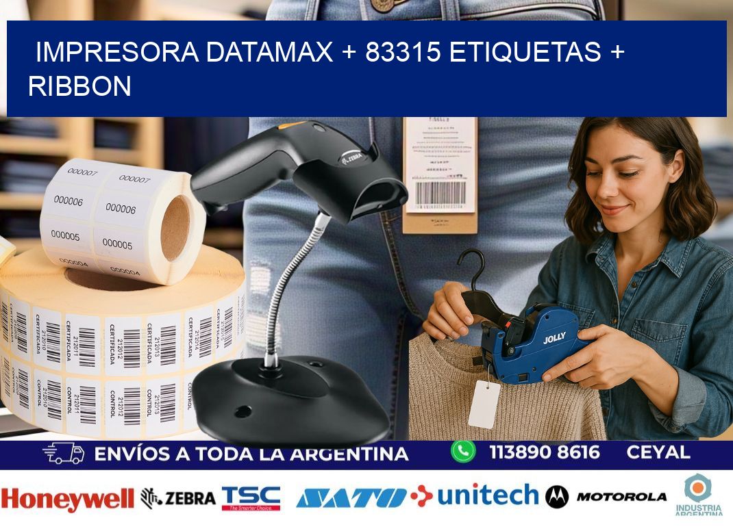impresora DATAMAX + 83315 etiquetas + ribbon