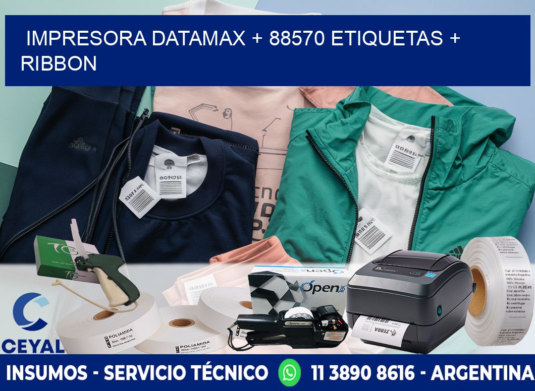 impresora DATAMAX + 88570 etiquetas + ribbon
