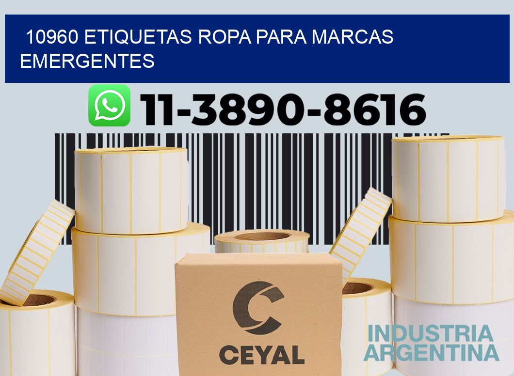 10960 Etiquetas ropa para marcas emergentes