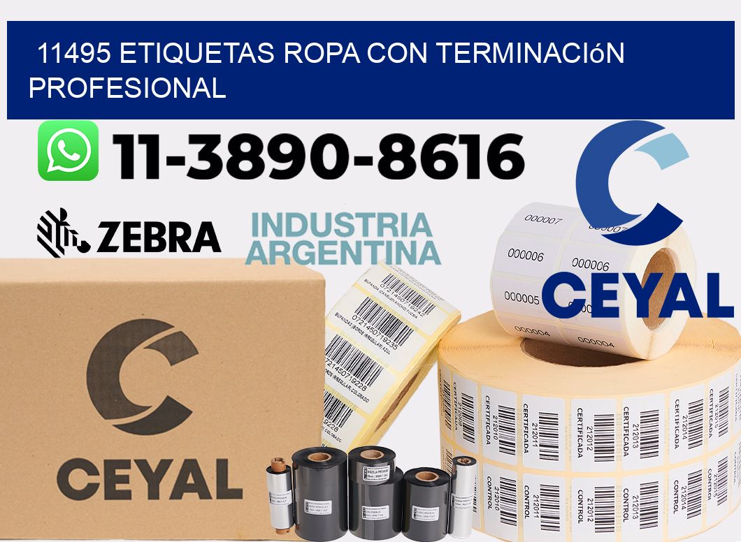 11495 Etiquetas ropa con terminación profesional