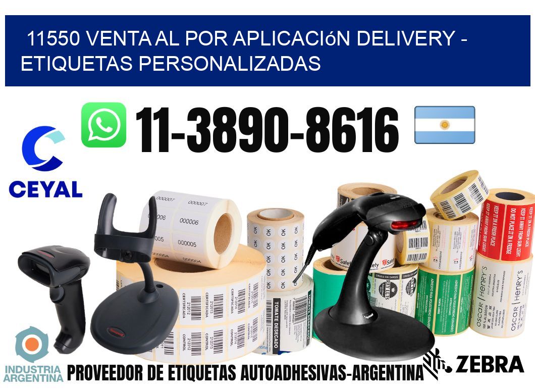 11550 Venta al Por Aplicación delivery - Etiquetas Personalizadas