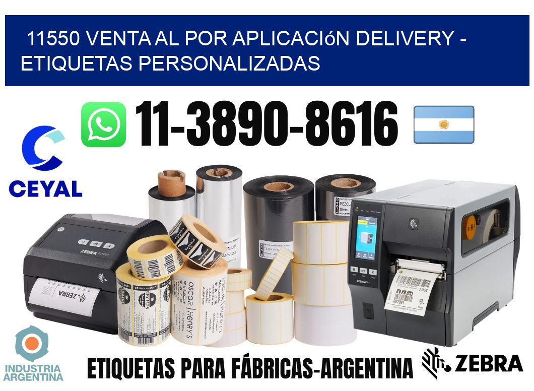 11550 Venta al Por Aplicación delivery - Etiquetas Personalizadas