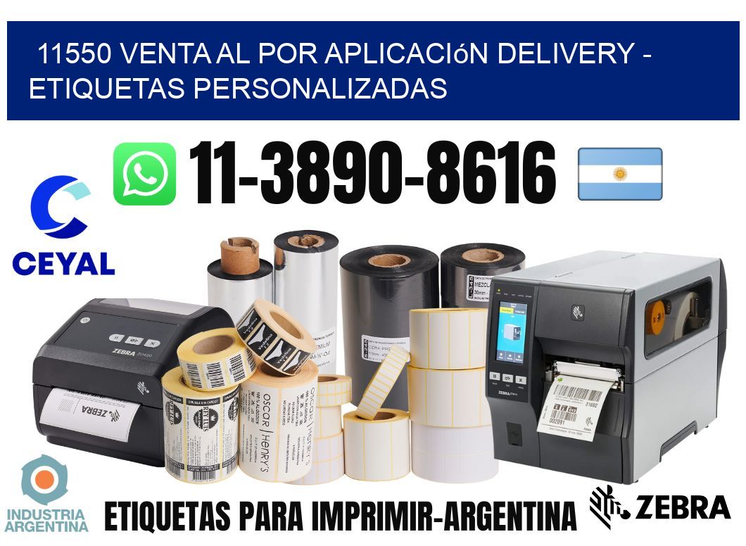 11550 Venta al Por Aplicación delivery - Etiquetas Personalizadas