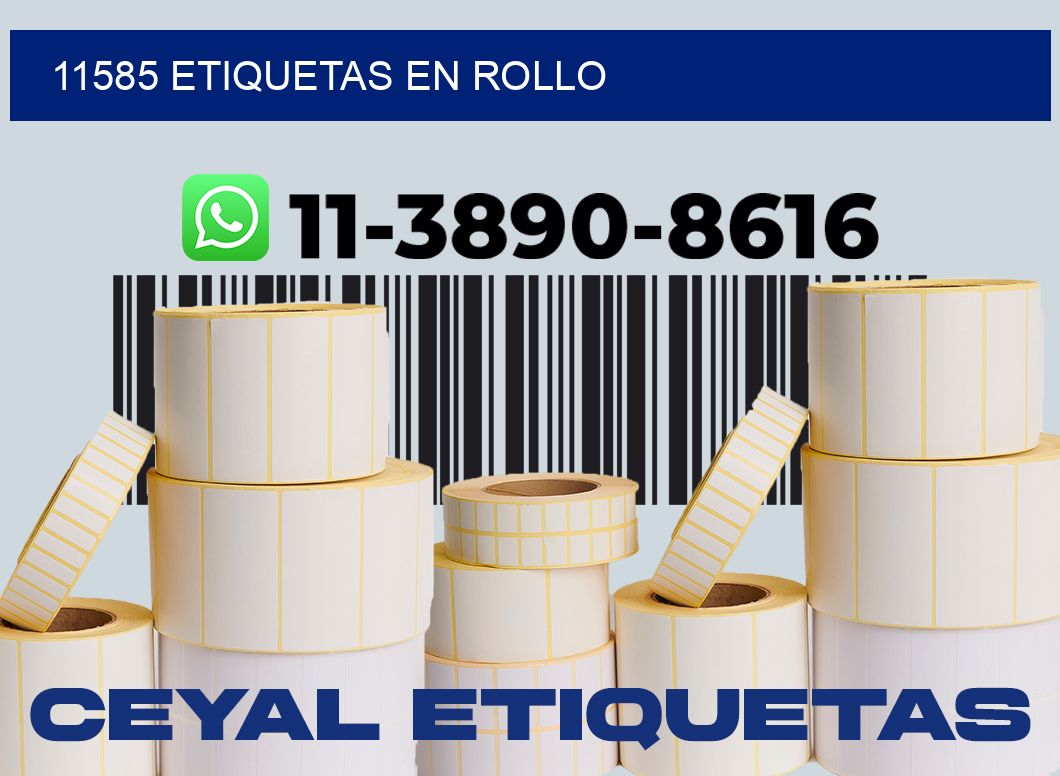 11585 etiquetas en rollo