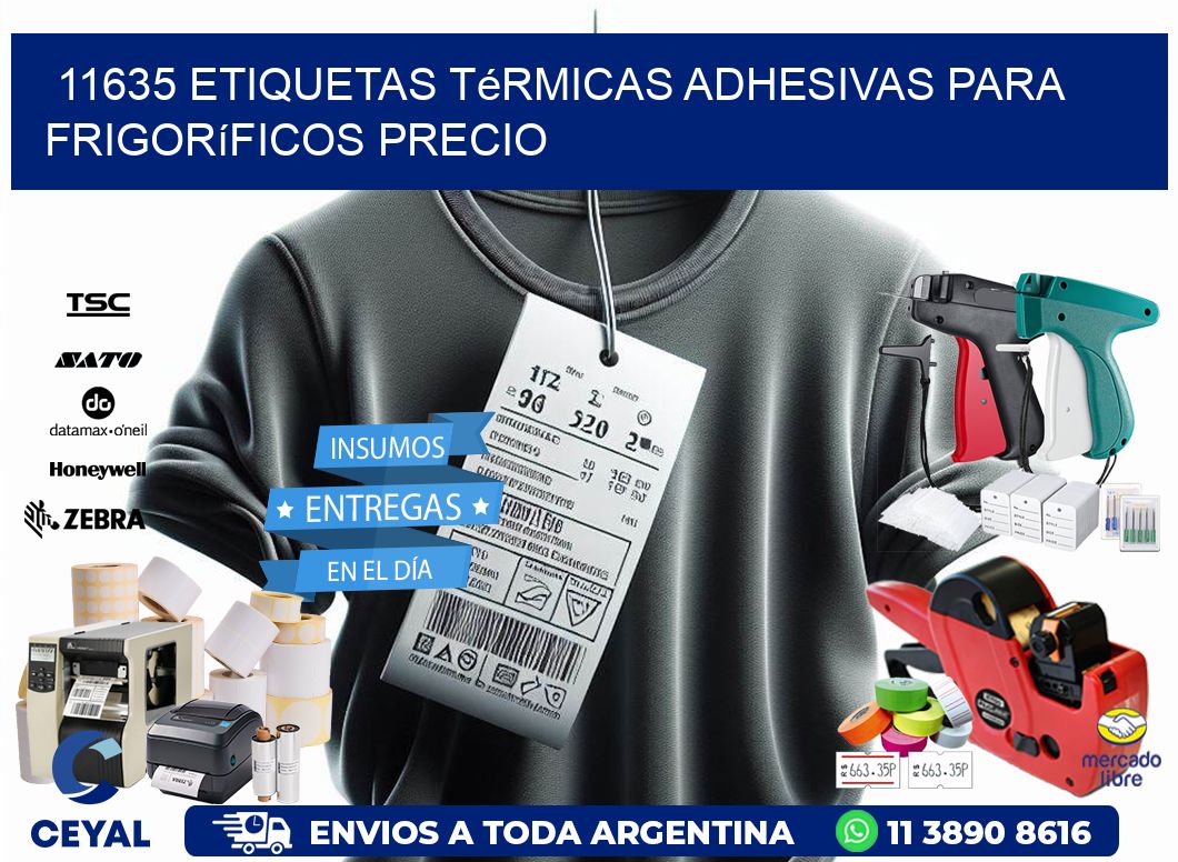 11635 etiquetas térmicas adhesivas para frigoríficos precio