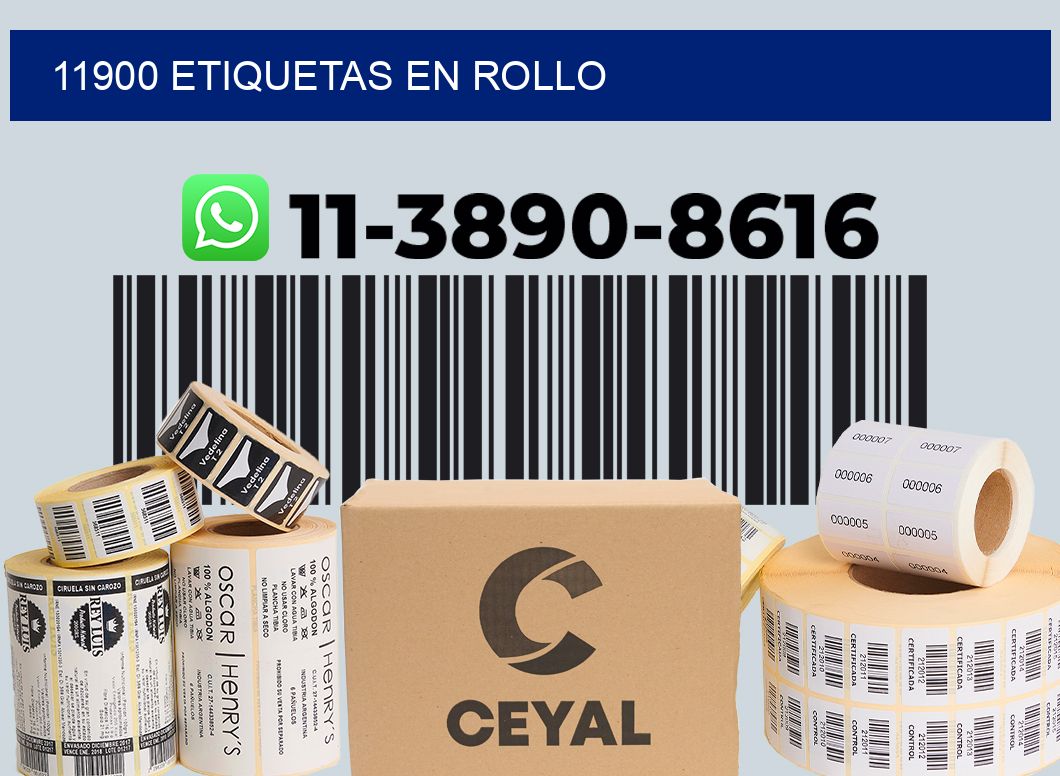11900 etiquetas en rollo