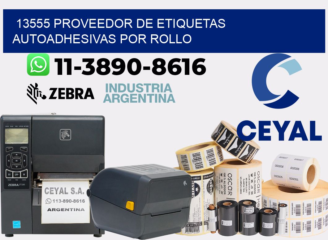 13555 proveedor de etiquetas  autoadhesivas por rollo