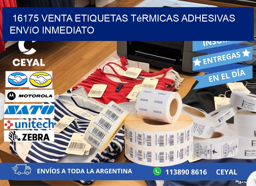 16175 venta etiquetas térmicas adhesivas envío inmediato