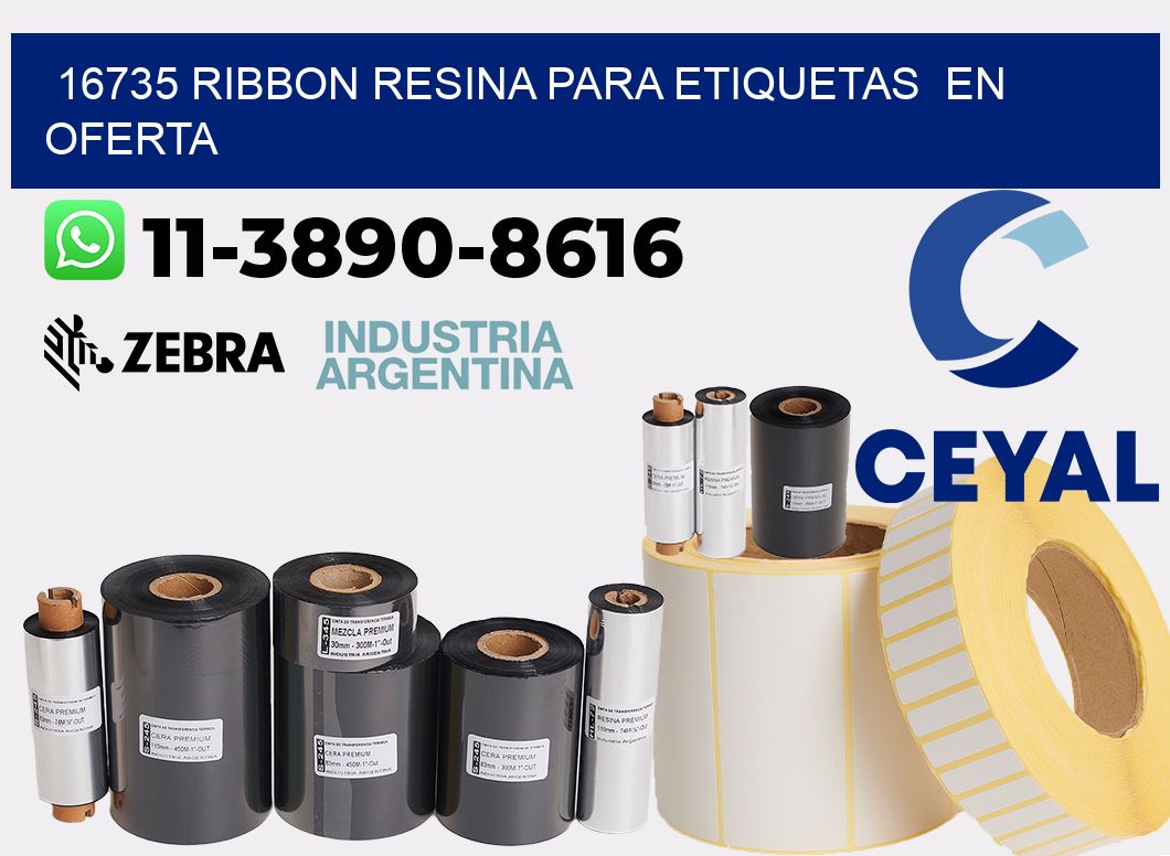 16735 ribbon resina para etiquetas  en oferta