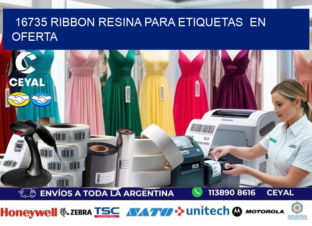 16735 ribbon resina para etiquetas  en oferta